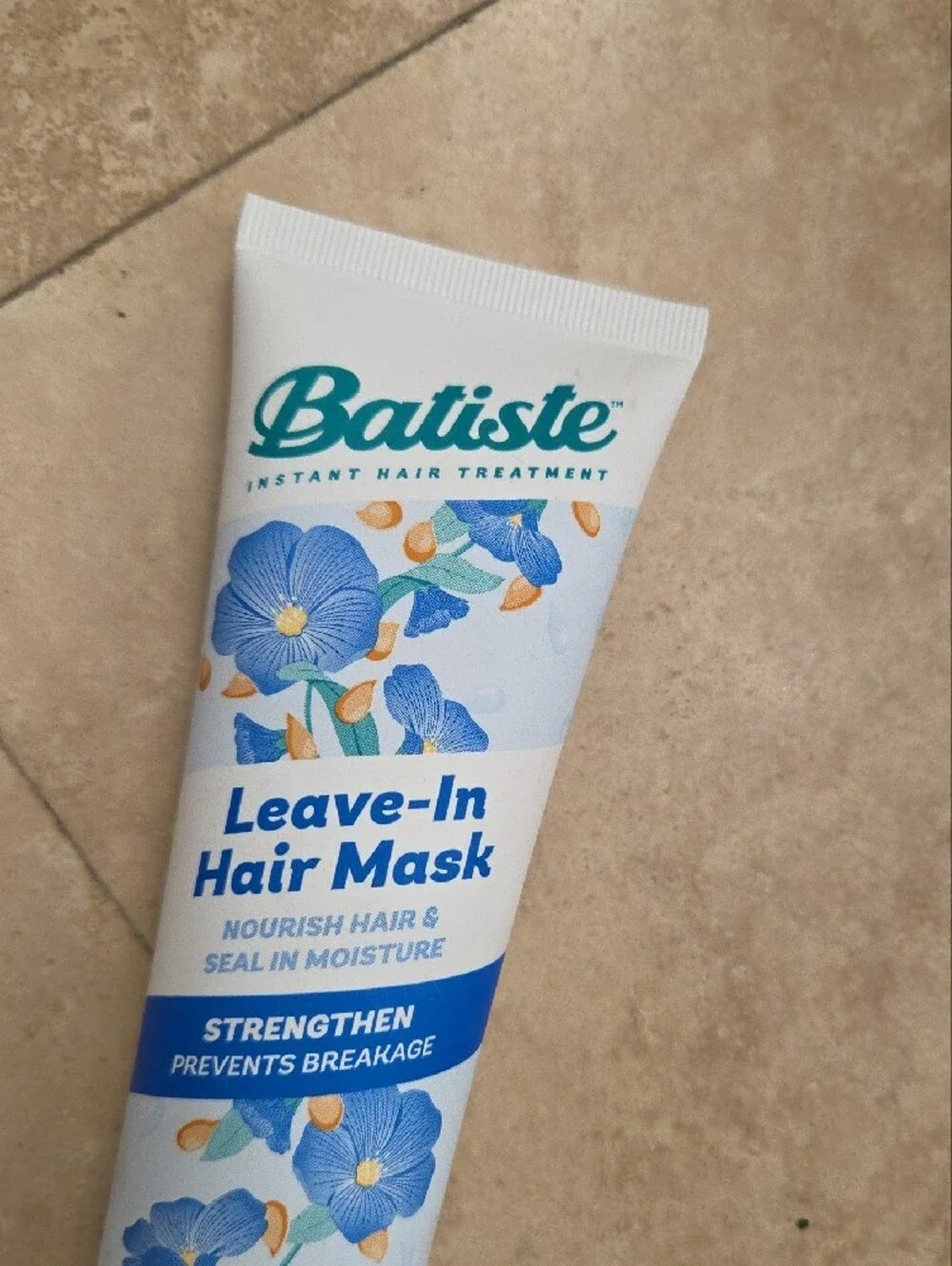 Blue Floral Leave-In Hair Mask for  Strengthening Treatment